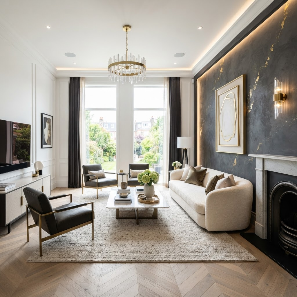 Luxury interior painting result